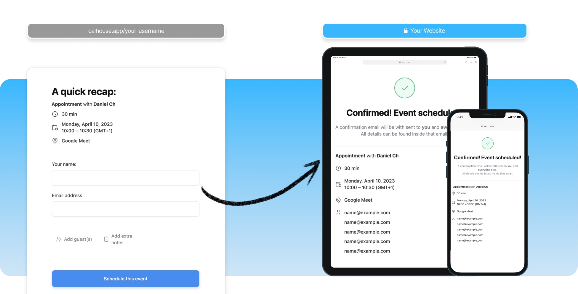 Create Your Appointment Link Online Free CalHouse